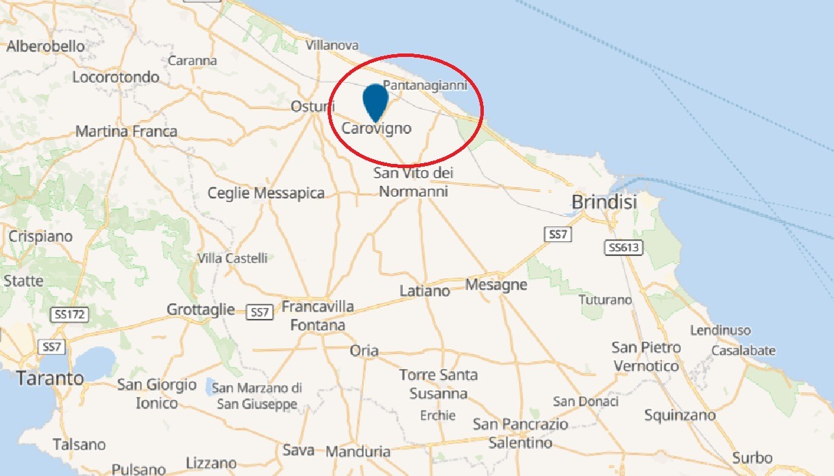 Mappa di Carovigno