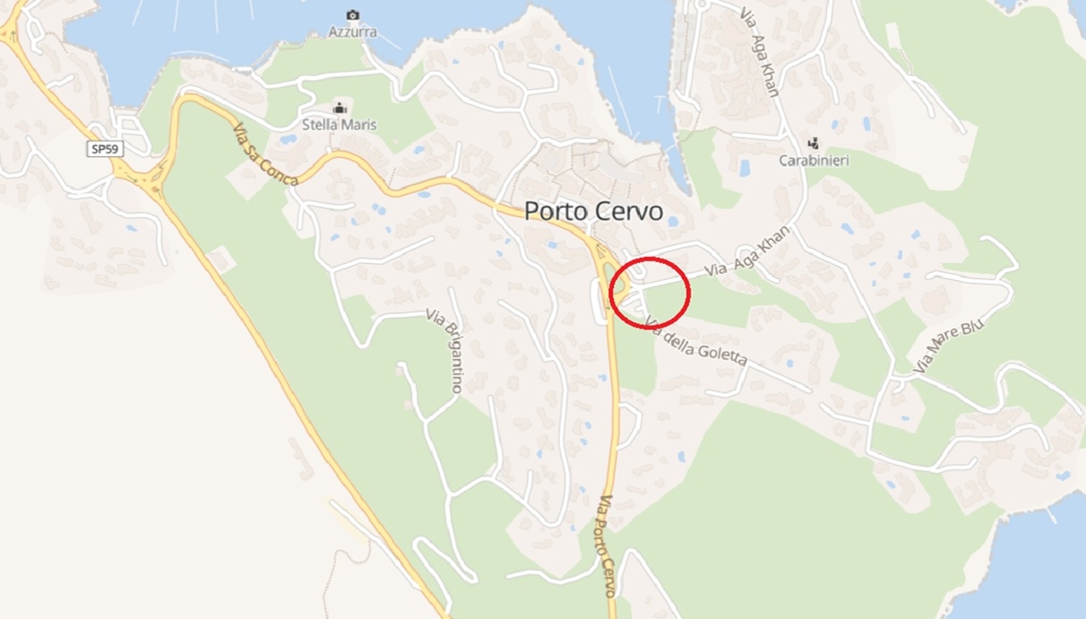 Mappa di Porto Cervo
