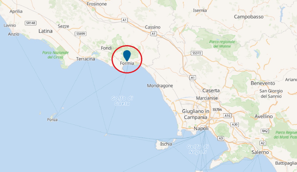 Mappa di Formia