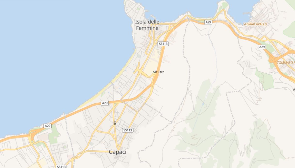 incidente capaci isola delle femmine