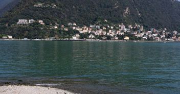 lago di como turista figli