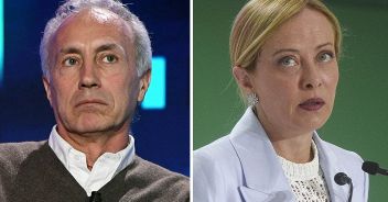 Marco Travaglio e Giorgia Meloni