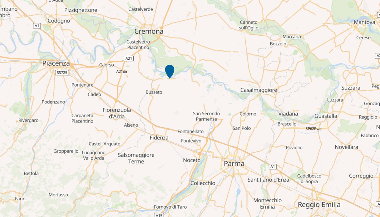 Mappa Polesine Zibello
