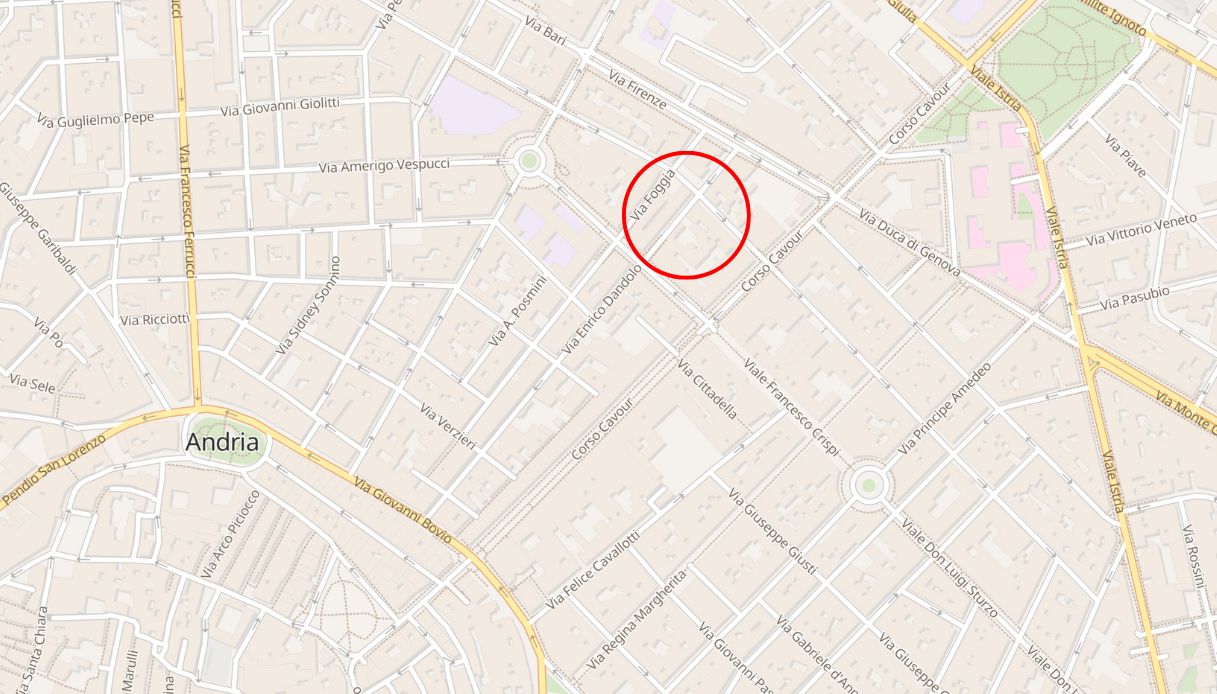 via taranto andria incendio
