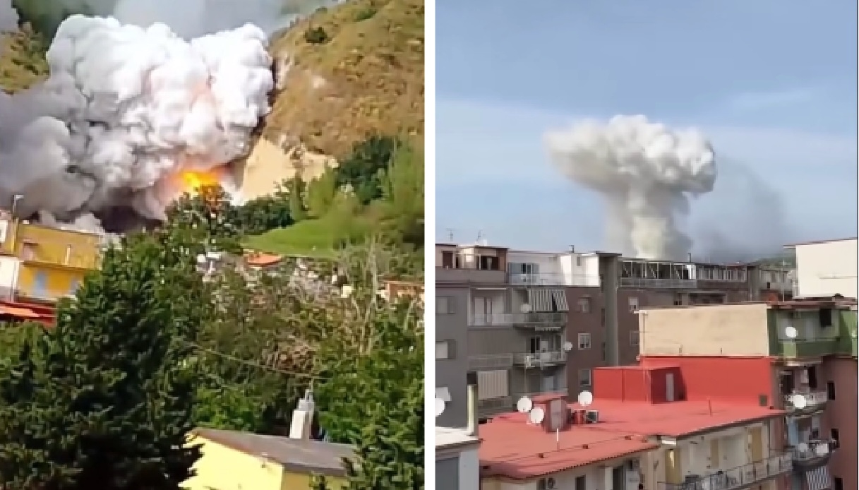 Esplosione a Napoli nella fabbrica di fuochi d
