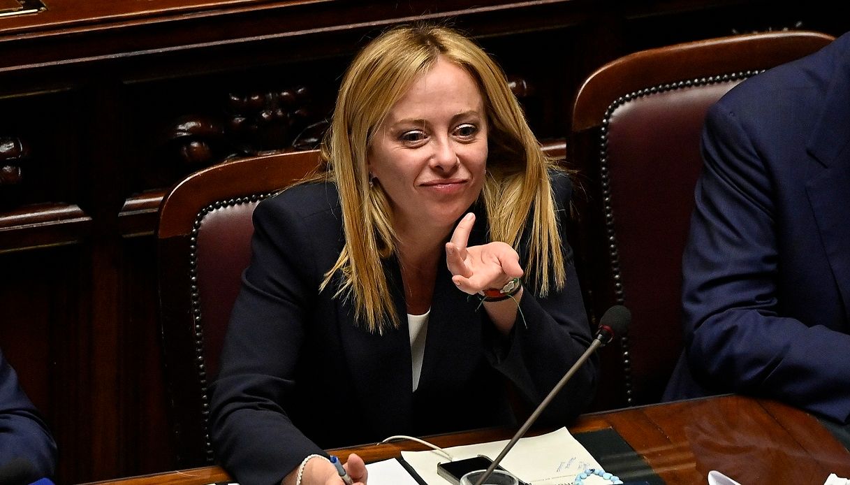 Giorgia Meloni in Parlamento