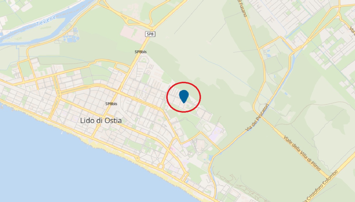 Mappa di Ostia dove &egrave; morto un operaio