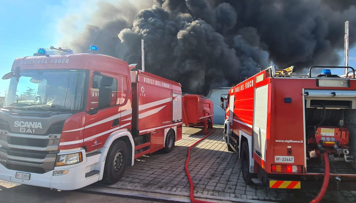 Grave incendio in un Grave incendio in un