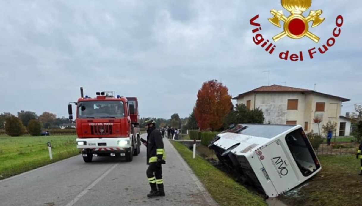 incidente oderzo bus studenti