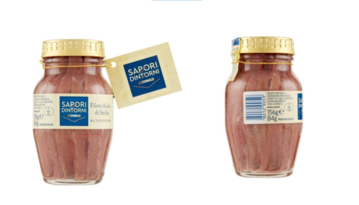 Richiamo filetti di alici