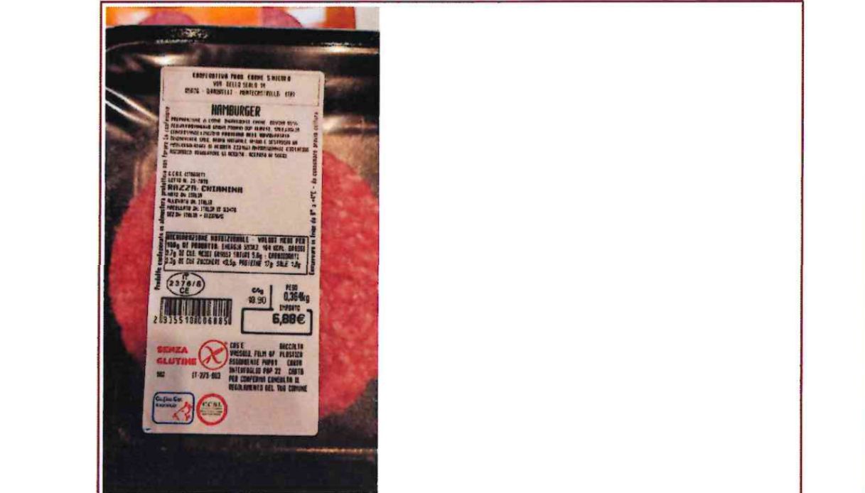 richiamo hamburger supermercati Il Gigante lotto