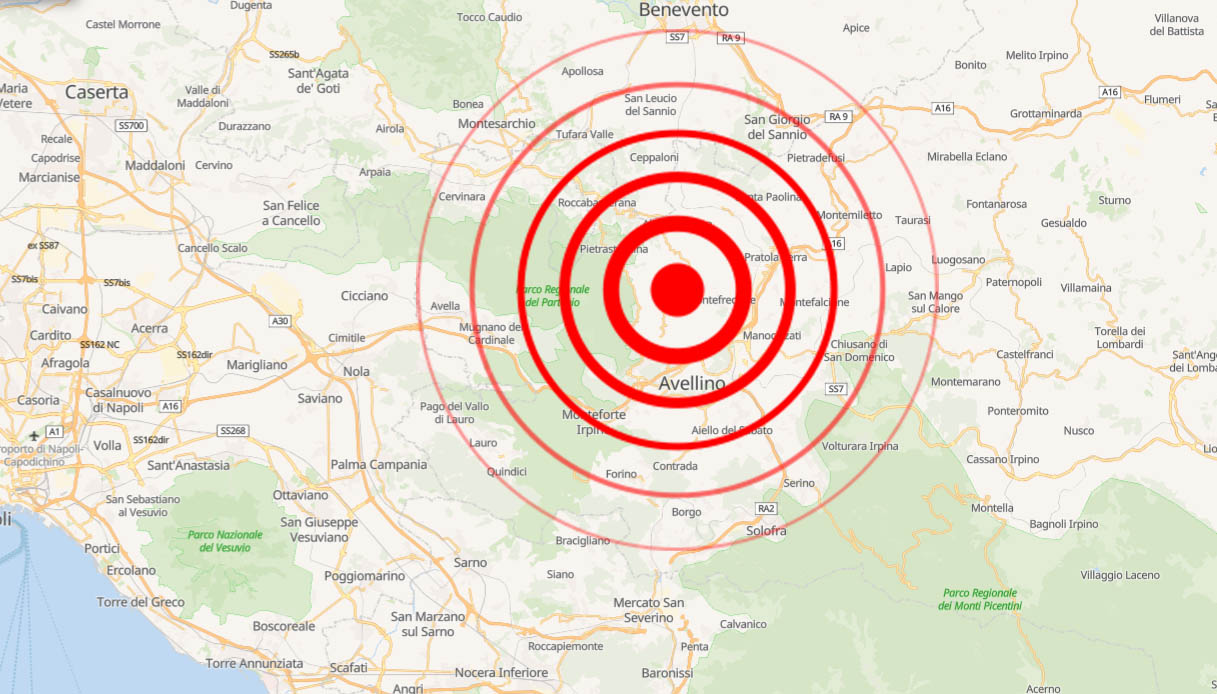 scossa di terremoto a grottolella vicino ad avellino di magnitudo 36 sentita fino a napoli qui si ballava
