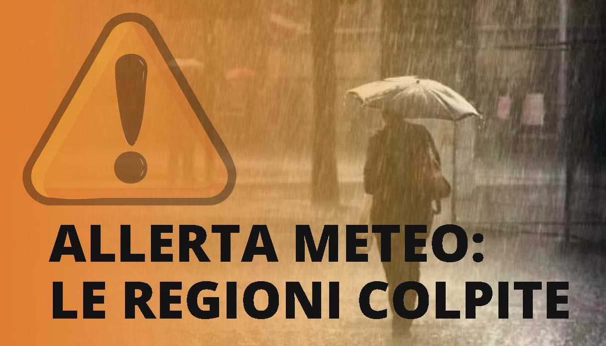 Maltempo con neve, temporali e vento forte: allerta arancione sulla Sicilia e gialla su altre 7 regioni