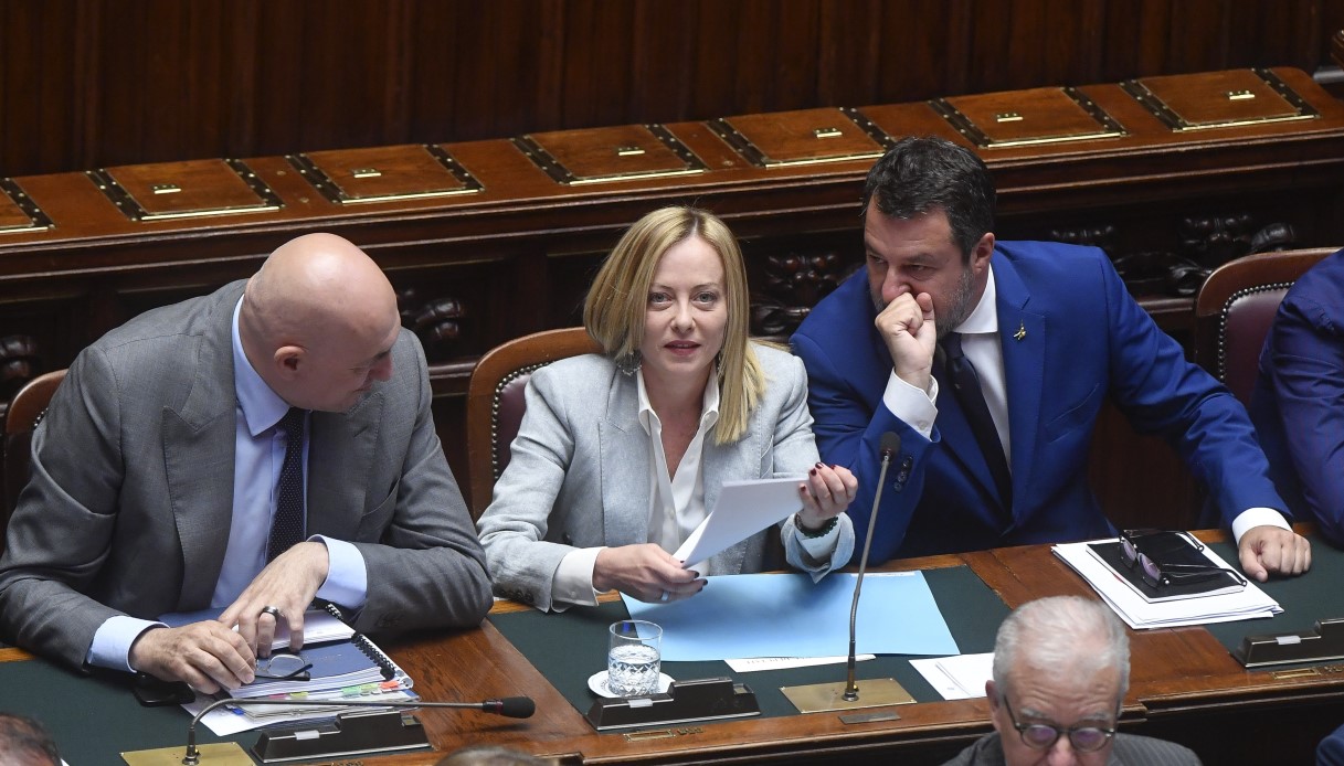 Crosetto Meloni Salvini