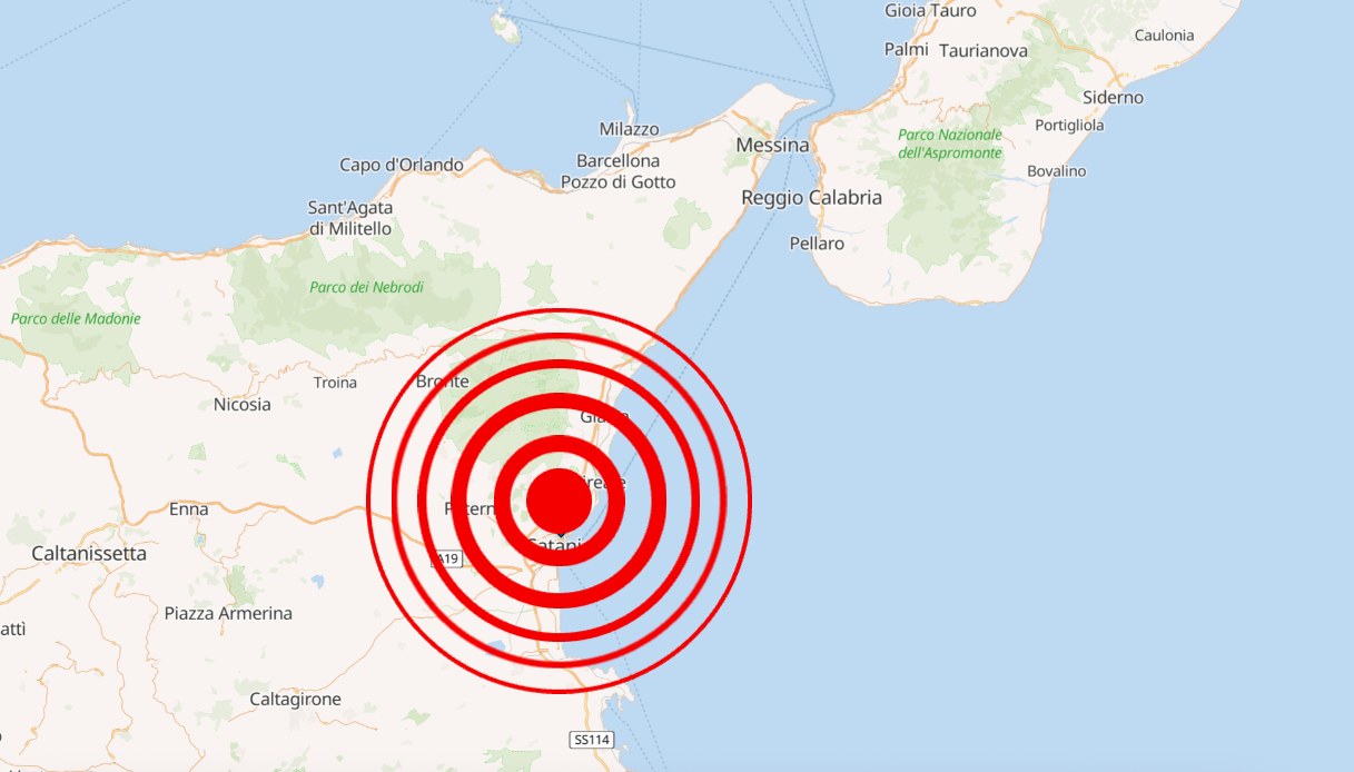 Due scosse di terremoto a Catania tra Milo e Pedara, la più forte di magnitudo 2,6 avvertita dalla popolazione Due scosse di terremoto a Catania tra Milo e Pedara, la più forte di magnitudo 2,6 avvertita dalla popolazione
