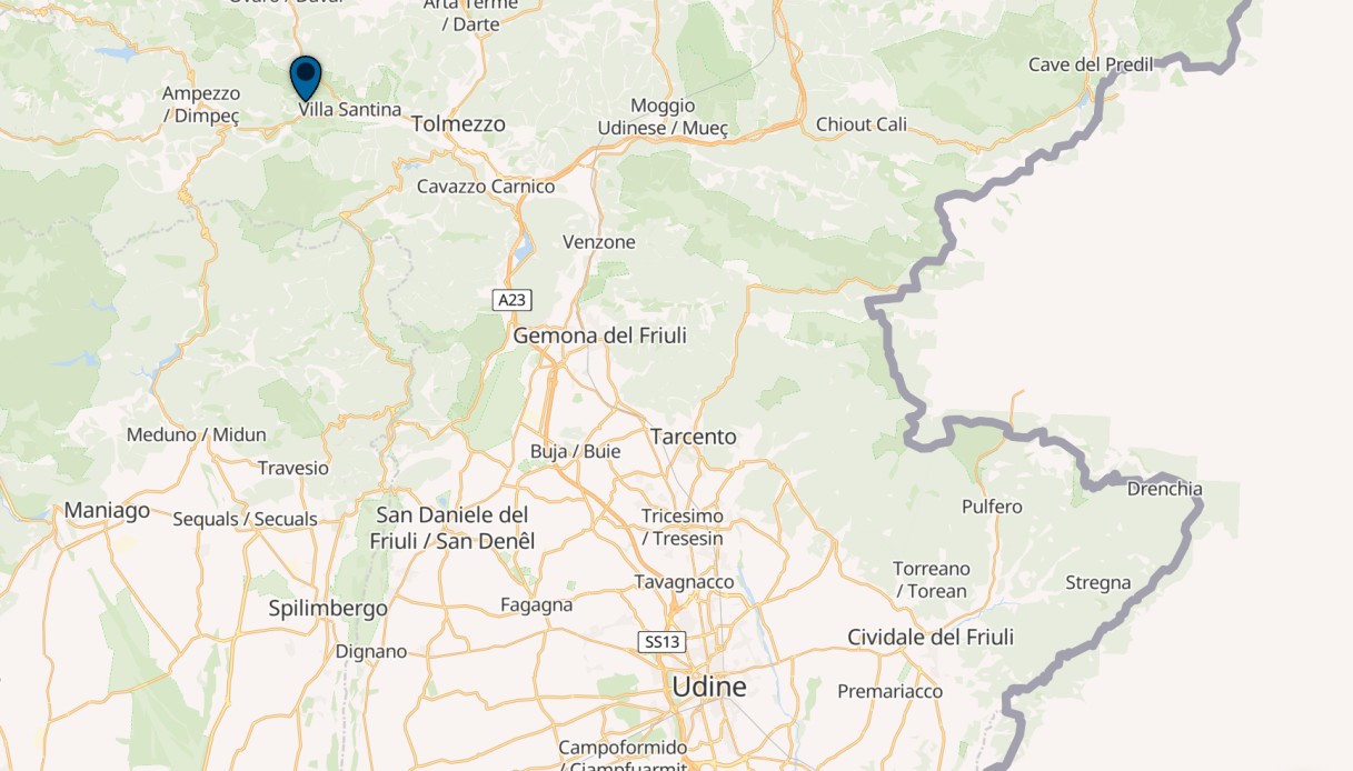 Enemonzo, dove &egrave; avvenuto l'incidente