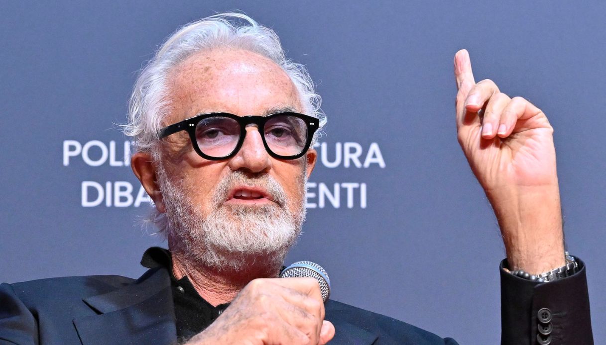 famiglia nel bosco Flavio Briatore