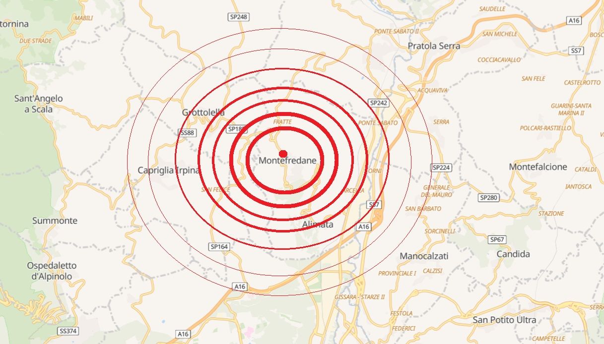 Terremoto a Montefredane con scossa di magnitudo 3,0, scuole chiuse dal sindaco: "Non tornerò a dormire"