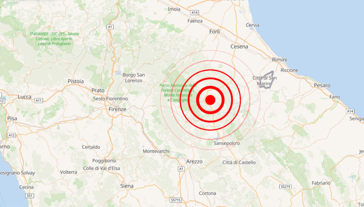 Terremoto fra Emilia Romagna e Toscana, sciame sismico sull
