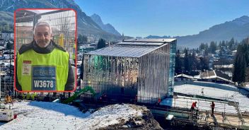 Cortina cantiere morto vigilante