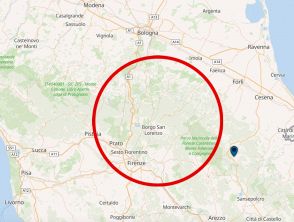 Scia sismica sull'Appennino tra Romagna e Toscana, la più forte di magnitudo 3,5 vicino Bologna e Firenze