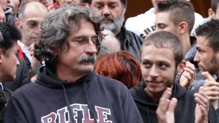 Valentino Rossi and his father Graziano