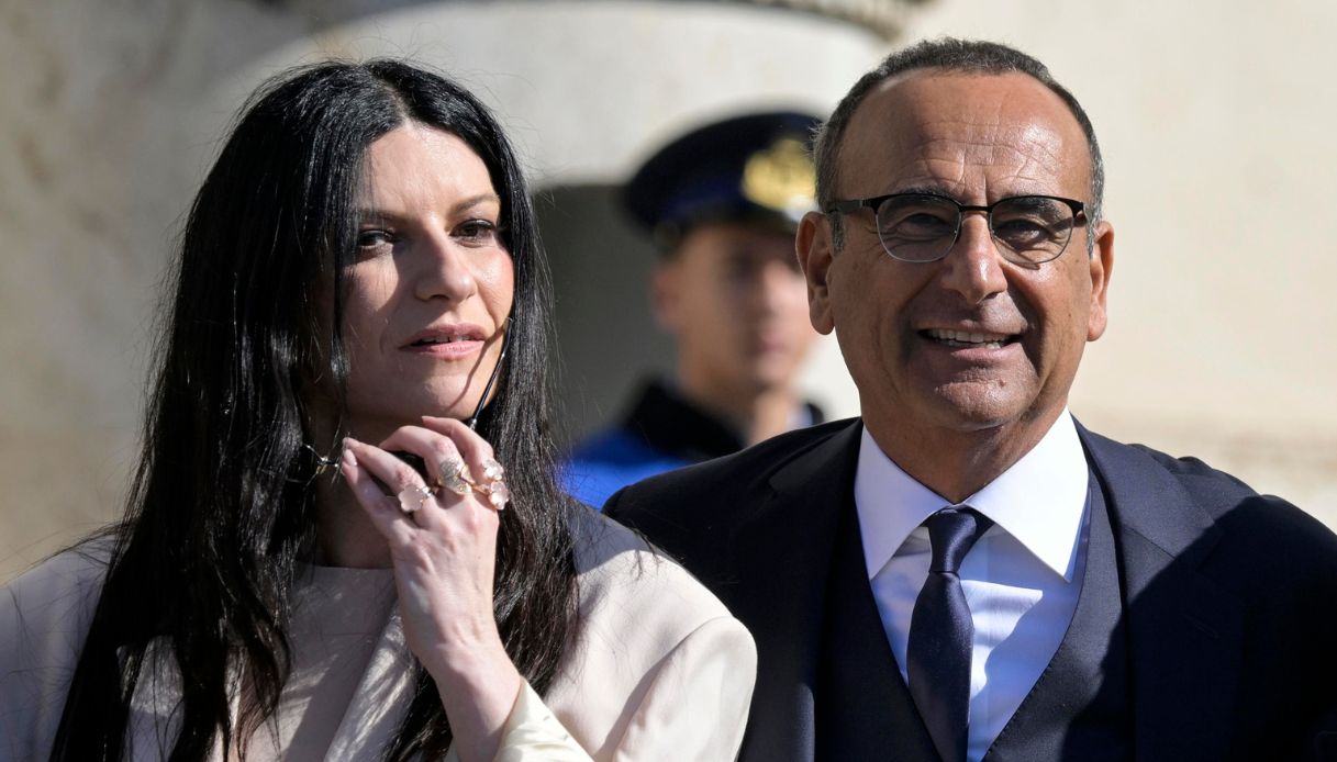 Sanremo 2026, Lucci chiede a Laura Pausini se gli artisti sono di sinistra: "C Sanremo 2026, Lucci chiede a Laura Pausini se gli artisti sono di sinistra: "C
