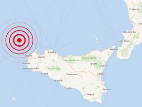 Terremoto in Sicilia, raffica di scosse nel Tirreno al largo di Trapani: la più forte di magnitudo 3.9