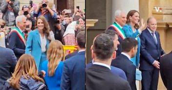 Kate Middleton, le immagini dell’arrivo a Reggio Emilia