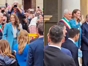 Kate Middleton è in Italia: le immagini dell’arrivo a Reggio Emilia