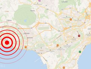 Terremoto a Pozzuoli nei Campi Flegrei vicino Napoli con scossa di magnitudo 2,6: 