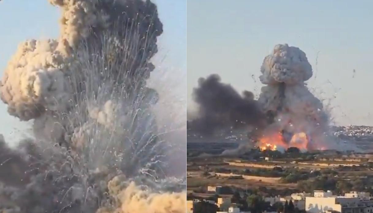 a malta esplode fabbrica di fuochi d artificio fiamme fino al cielo con fumo e strage di animali il video da Virgilio.it a malta esplode fabbrica di fuochi d artificio fiamme fino al cielo con fumo e strage di animali il video
