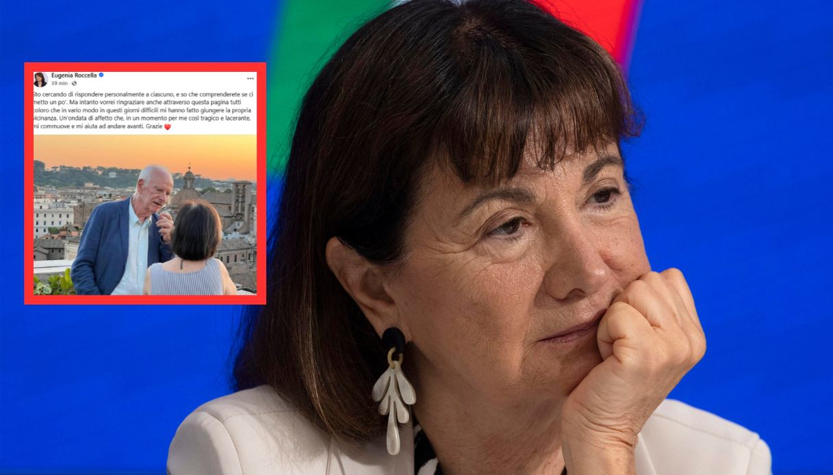 Eugenia Roccella "commossa in un momento tragico e lacerante", parla la ministra dopo la scomparsa del marito