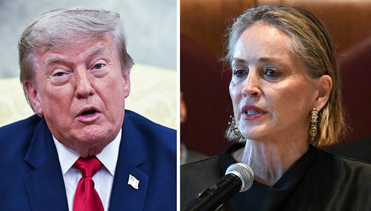 Sharon Stone punge Donald Trump da Roma, "comportati in modo da rendere fiera tua madre"