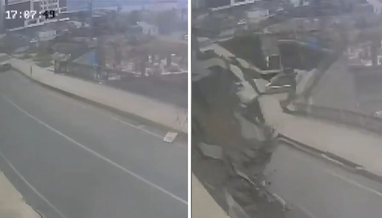 il video della voragine in mezzo alla strada in turchia l asfalto crolla all improvviso tragedia sfiorata da Virgilio.it il video della voragine in mezzo alla strada in turchia l asfalto crolla all improvviso tragedia sfiorata