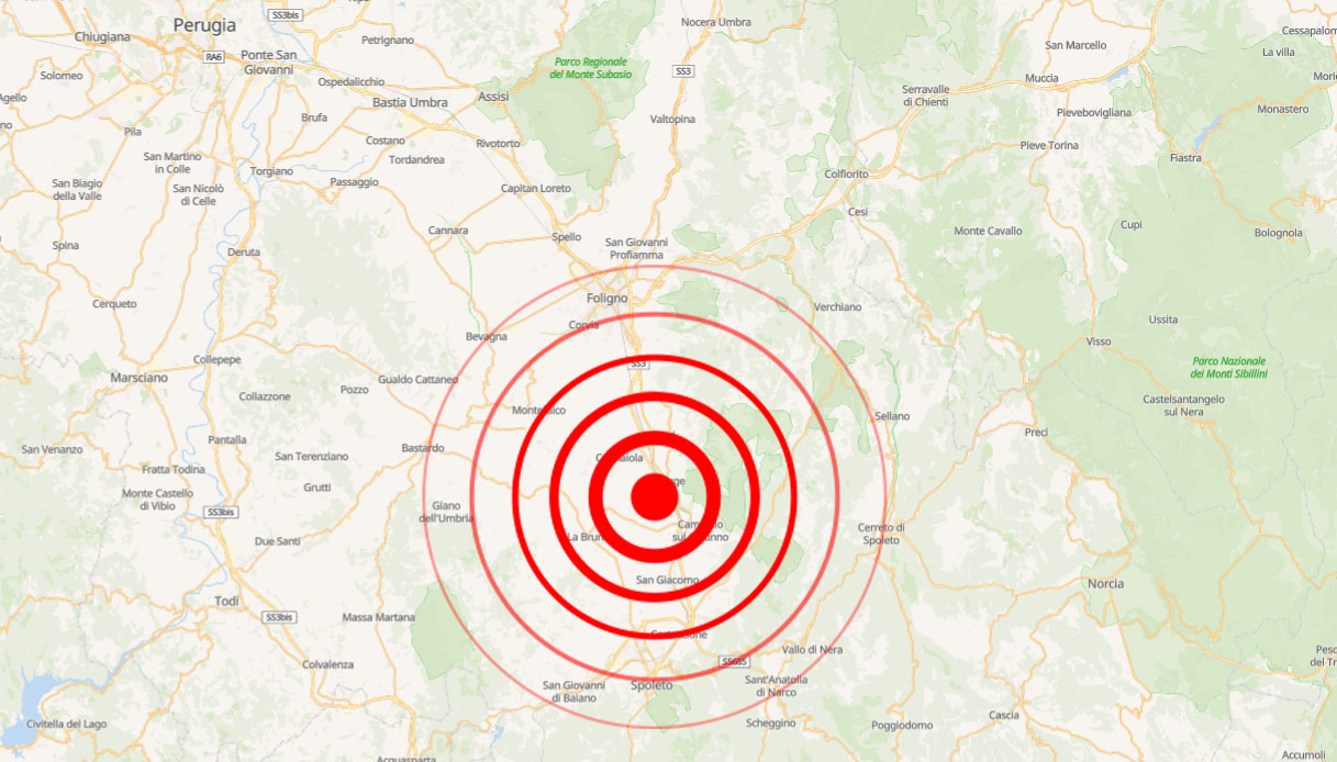 terremoto a campello sul clitunno vicino a spoleto con scossa di magnitudo 30 sentito eccome da Virgilio.it terremoto a campello sul clitunno vicino a spoleto con scossa di magnitudo 30 sentito eccome