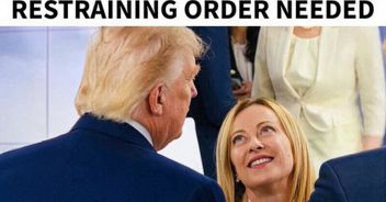 trump meloni ordine restrittivo