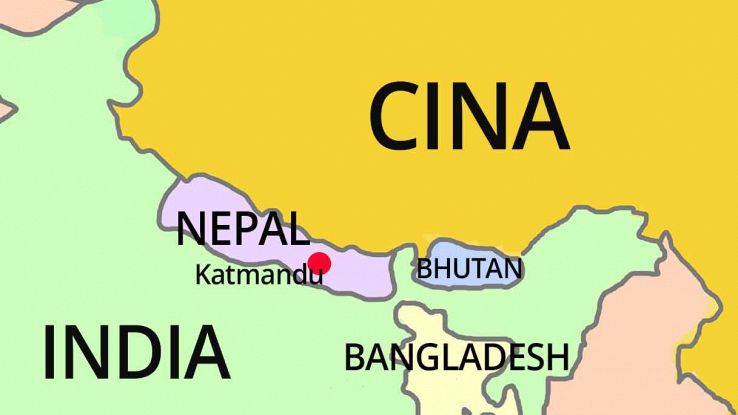 mappa del nepal