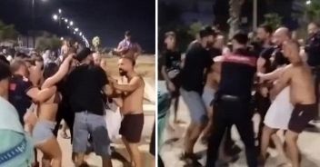 rissa-spiaggia-mondragone-video