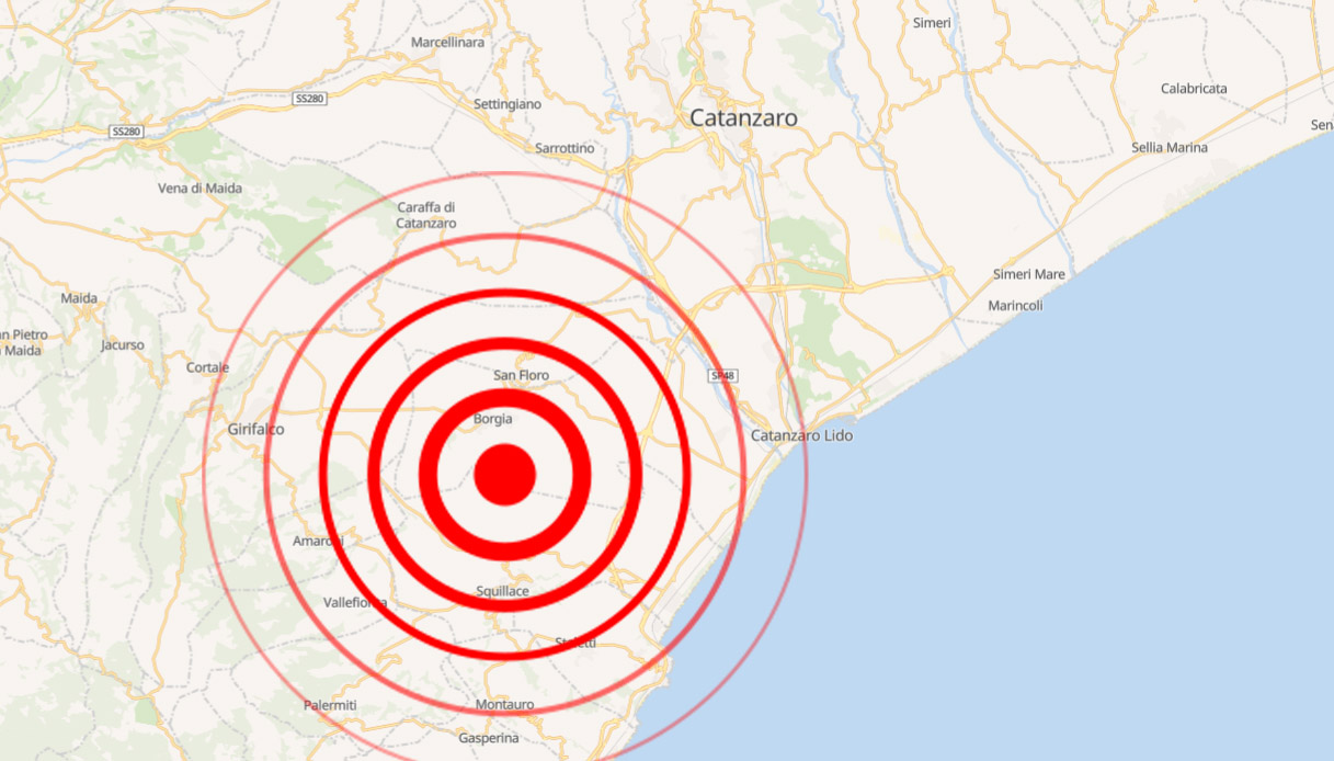 terremoto a squillace con scossa di magnitudo 35 in corso sciame sismico a catanzaro tra borgia e amaroni da Virgilio.it terremoto a squillace con scossa di magnitudo 35 in corso sciame sismico a catanzaro tra borgia e amaroni