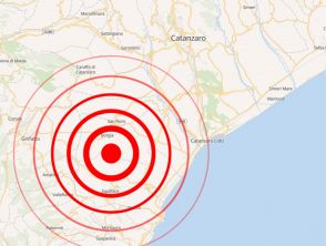 Terremoto a Squillace con scossa di magnitudo 3,5, in corso sciame sismico a Catanzaro tra Borgia e Amaroni
