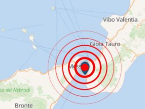 Scossa di terremoto in Calabria di magnitudo 3,3 sentita anche in Sicilia, la paura si aggiunge al maltempo