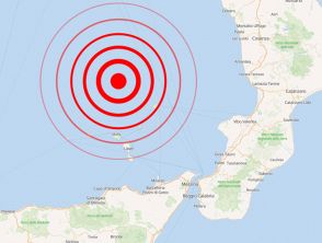 Terremoto al largo delle Isole Eolie di magnitudo 4,7 in provincia di Messina: epicentro in pieno Mar Tirreno