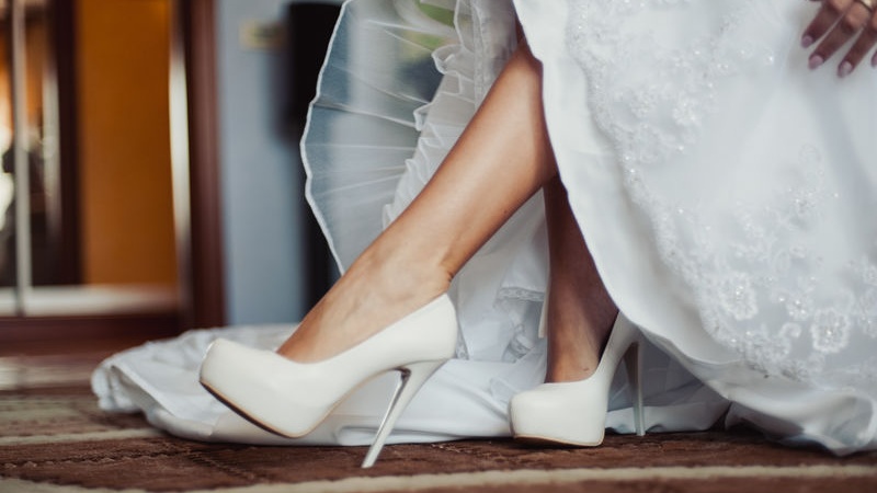 scarpe da sposa alte