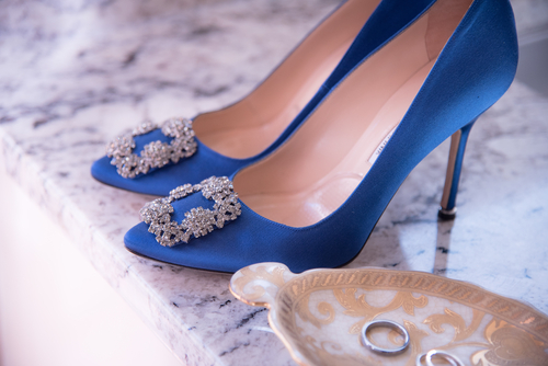 Scarpe da discount sposa blu elettrico