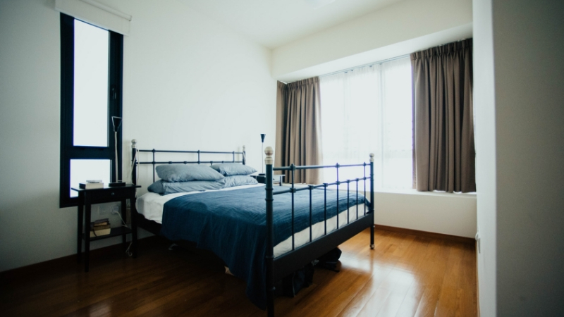 letto in ferro battuto con contenitore