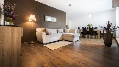 arredamento con parquet rovere naturale