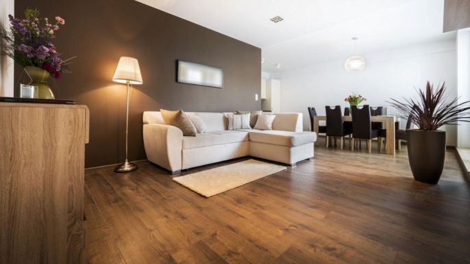 arredamento con parquet rovere naturale