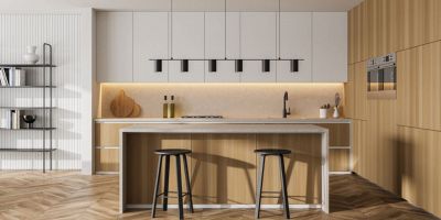 Soluzioni per illuminare e dividere cucina e soggiorno