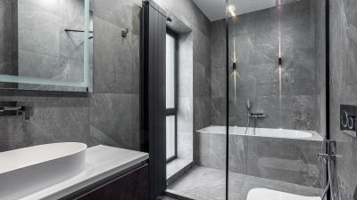 bagno effetto cemento
